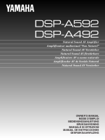 Yamaha DSPA-492 - Owners Manual 